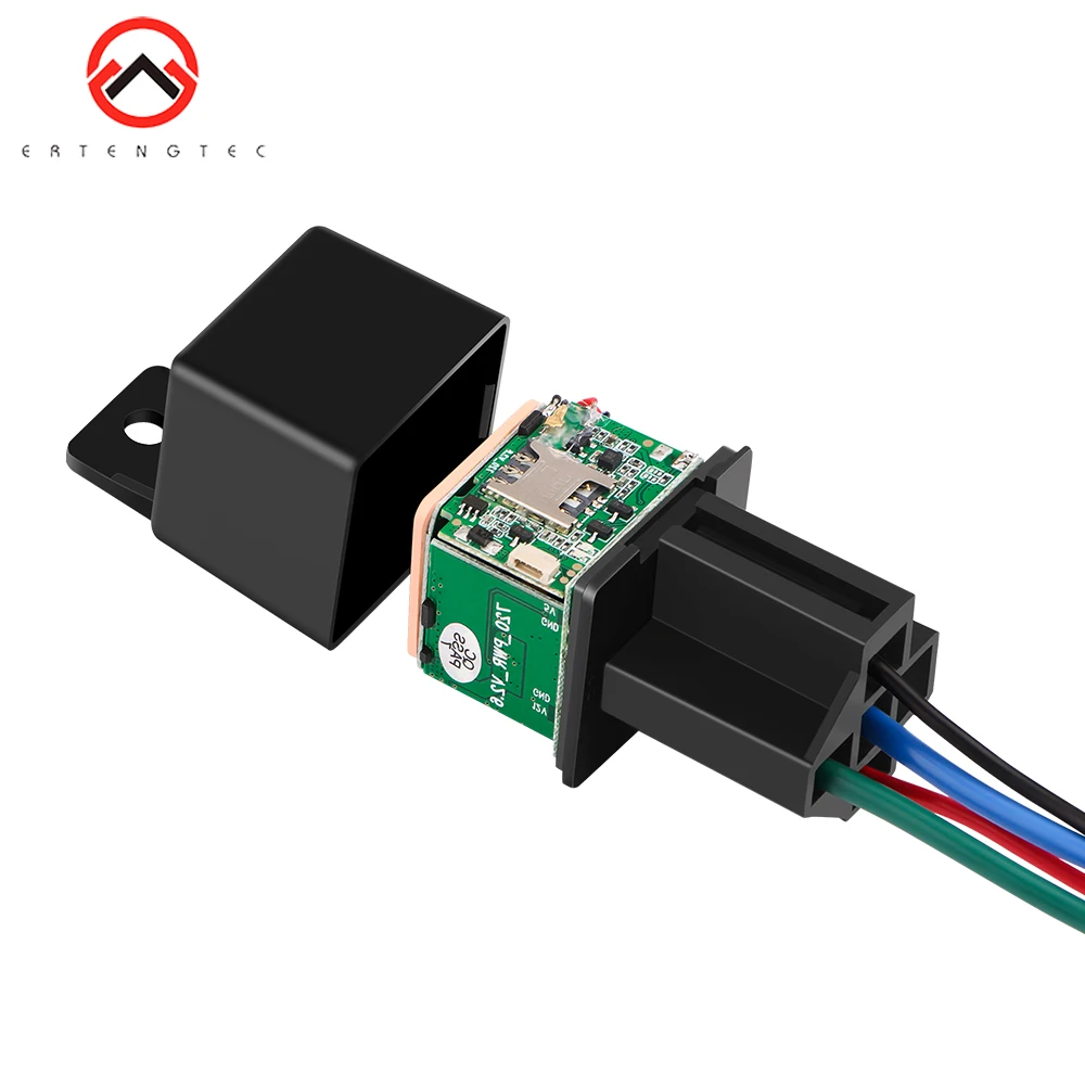 Online Más nuevo MV720 relé GPS Tracker alarma de choque para coche GPS кcut Cut corte aceite Traceur GPS vehículo localizador GPS Control remoto antirrobo