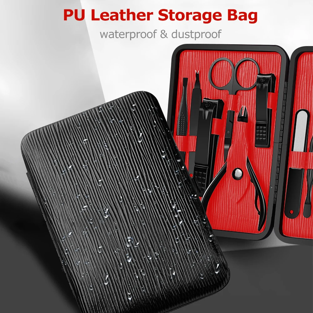 16 шт. педикюр и Маникюрный набор Комплект ножниц для ногтей игла для угрей пилка для ногтей триммер для бровей ножницы удаление ороговевшей кожи инструмент для ухода