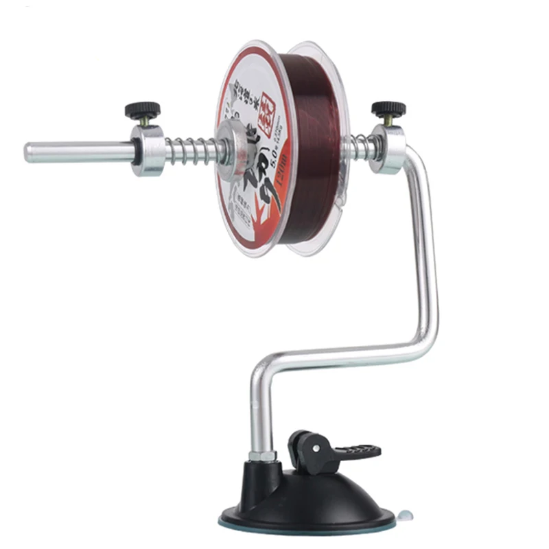 

Portable Aluminum Alloy Fishing System Line Winder Reel Spooling Winding Suction Cup Spooler Outdoor Fishing Tools Accessories