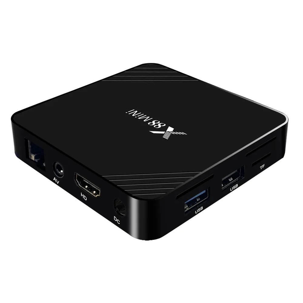 X88 Мини ТВ приставка на базе Android Box RK3318 2 Гб ram 16 Гб rom 2,4G wifi 4K H.264 Android 9,0 Smart tv Box для Neflix Youtube