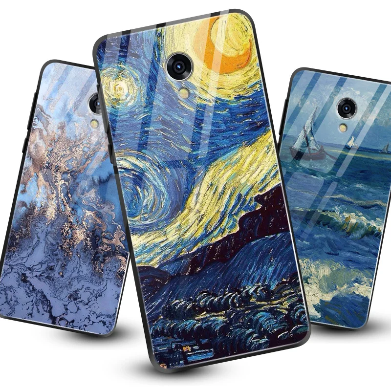 

for iPhone 6S 5S SE 6 7 8 Plus XR XS MAX Shockproof Tempered Glass Cover for Meizu M8 M5 M6 M9 Note 16th Plus Luxury Phone Cases