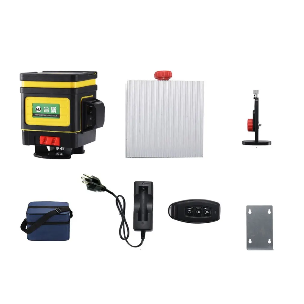 

Portable Green Laser Levels 12 Lines Leveling Instrument Self-Leveling Laser Leveler Vertical Horizontal Cross Laser