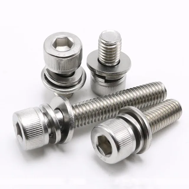 Viti Testa Esagonale M3 Set Viti Bulloni M3 A2 In Acciaio Inox Completamente Filettati Dadi E Rondelle - Testa Esagonale Bulloni E Dadi - Foto 3