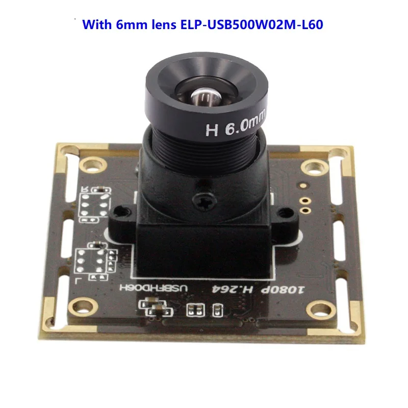 ELP-USBFHD06H-L60 2mp H.264 full HD 1080P Низкая освещенность веб usb камера Бесплатный драйвер через Amcap для windows usb модуль камеры - Цвет: ELP-USBFHD06H-L60