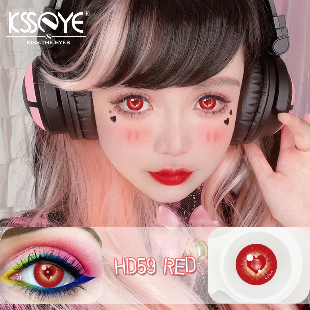 Vibrant Cosplay Halloween Colored Contact Lenses - 1 Pair