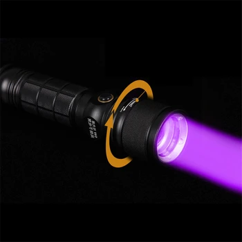 

XANES 295 2 Modes LED Flashlight + Violet UV Flashlight Fluorescence Detection Light Zoomable Work Lamp Torch Lantern Portable