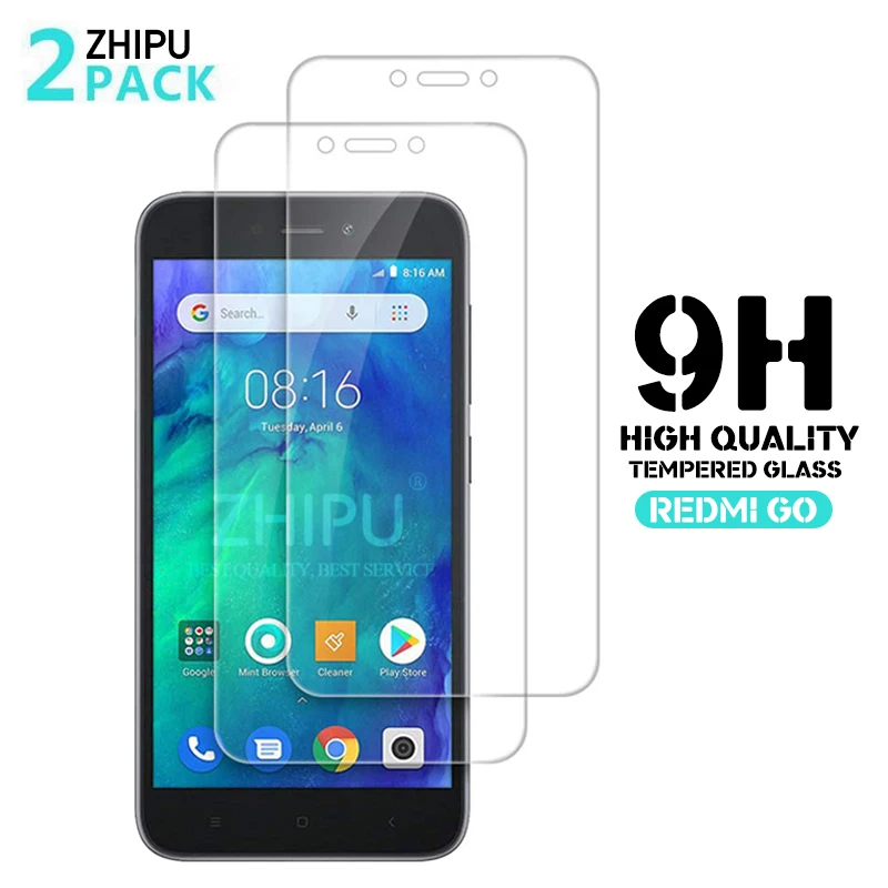 

2Pcs 2.5D 0.26mm 9H Premium Tempered Glass For Xiaomi Redmi Go Screen Protector protective film For Xiaomi Redmi Go 5.0