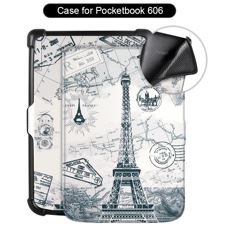 

Case for Pocketbook 606 628 633 Protective Cover Skin for Pocketbook New Generation 2020 Soft TPU Case Shockproof Auto Capa
