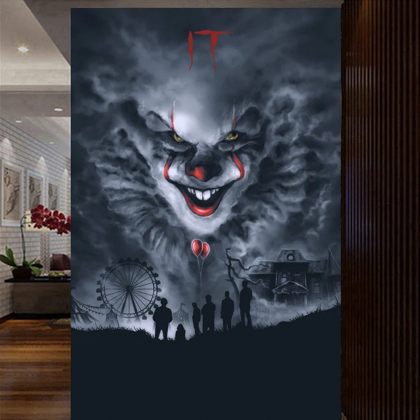 Алмазная живопись 5D «сделай сам» "IT фильм Chapter Joker" полностью из буровых алмазов вышивка крестом мозаика украшение дома подарок на Хэллоуин
