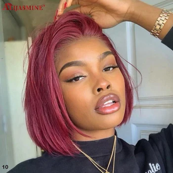 

BoB 99J Lace Front Wig Pre Plucked Brazilian Remy 13x6 Lace Front Human Hair Wigs For Women Colored Human Hair Wigs