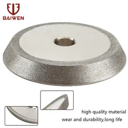 Broca de retificação de diamante, 78mm, afiador de disco, moedor de prato para aço de carboneto, aço e tungstênio, ferramenta de fresa, 1/2 ''de furo