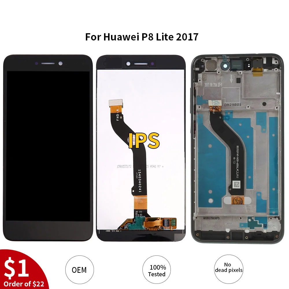 Протестированный ЖК-дисплей для HUAWEI P9 Lite ЖК-экран Запасные части для P8 lite PRA-LX1 дигитайзер сборка+ подарки