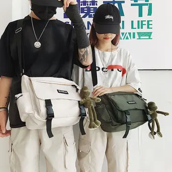 

The New Casual Shoulder Bag Women Crossbody Bag Korean Over Students Canvas Handbag Ladies Messenger Bag Large Capacity