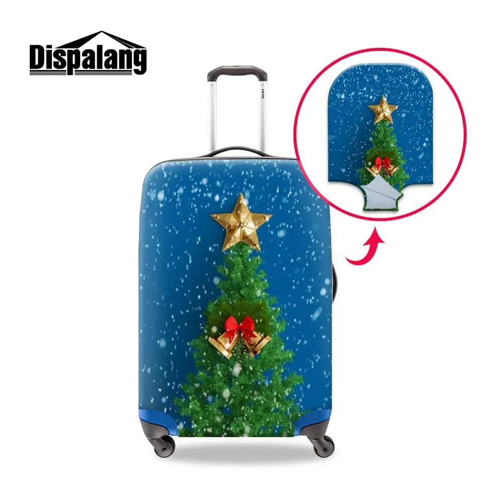 Индивидуальные защитные чехлы для багажа, аксессуары для путешествий, высококачественный чехол с рождественской елкой, устойчивый к царапинам - Цвет: Design17