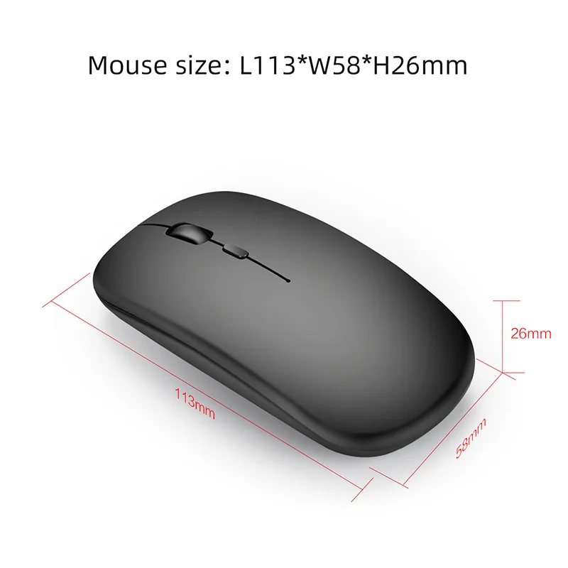 VisTsing 1600 DPI Wireless Optical Mouse 2.4Ghz Mice USB Receiver Game mouse For Laptop Desktop PC with  Noiseless click