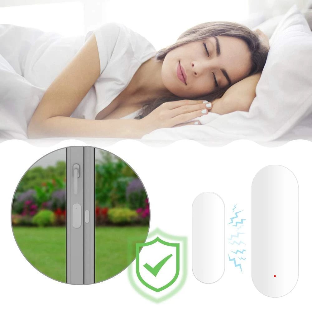 Tuya Smart WiFi Door Sensor Door Open / Closed Detectors Compatible With Alexa Google Home IFTTT Smart Life