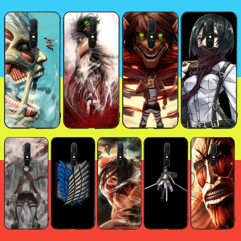 

HPCHCJHM Attack On Titan Anime Manga 4 TPU Soft Silicone Phone Case Cover For Oppo A5 A9 2020 Reno Z Realme5Pro R11 case