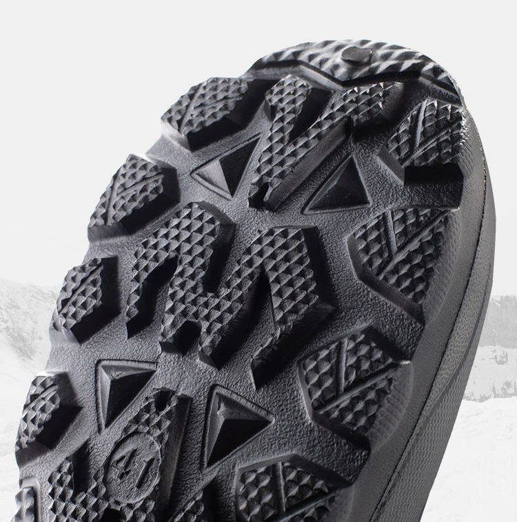 -45 Degree Winter Camouflage Snow Men Boots Rain Shoes Waterproof With Real Wool Warm Male Casual Mid-Calf Work Fishing Boot