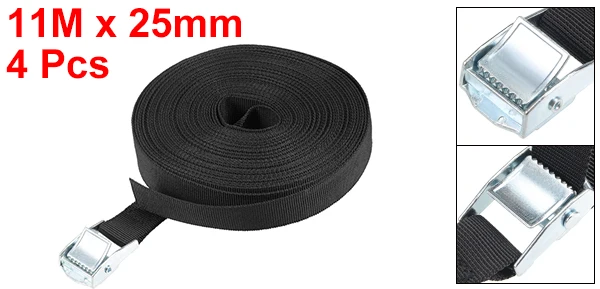 11M 4pcs Uxcell 9 м 10 м 11 м 12 м Пряжка галстук-вниз ремень грузовые ремни для подставки-держатели для портативных устройств буксировочный трос прочный храповый ремень для багажа Сумка - Цвет: 11M 4pcs