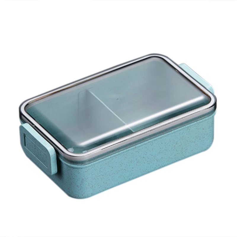 Здоровая коробка для обеда 2 слоя микроволновой коробки для обедов бенто микроволновая посуда контейнер для хранения еды ланчбокс для студентов - Цвет: L1
