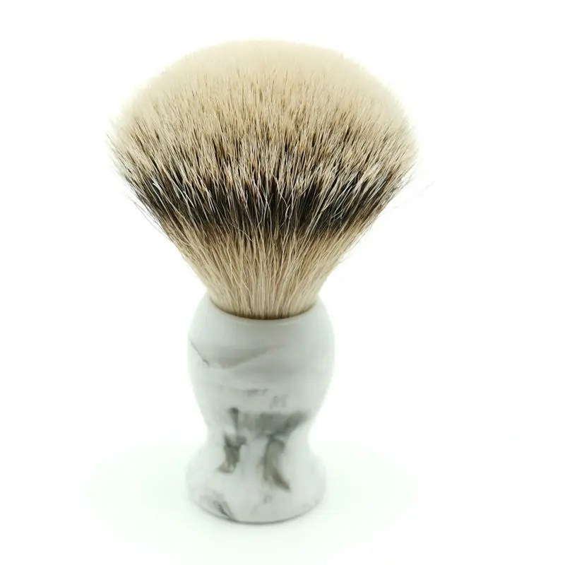 TEYO Super Silvertip кисточка для бритья из шерсти барсука с ландшафтной ручкой идеально