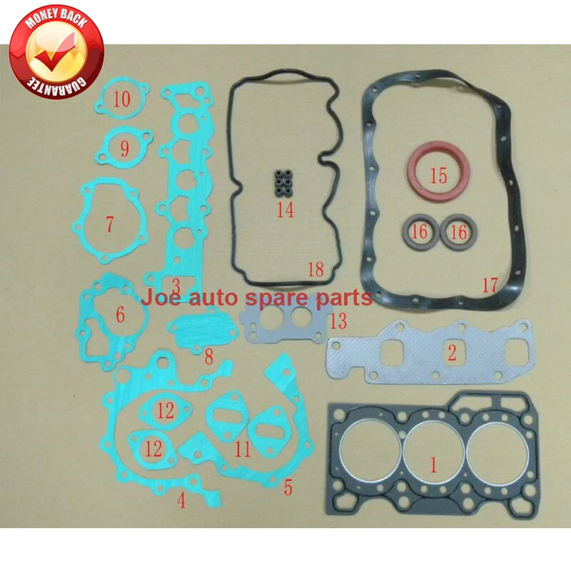 Completa de Manutenção 11140-78810-1114078810000 para Daewoo Kit de Vedação Motor Reconstruir Overhal Tico 000 - Matiz 0.8l F8cv Mod. 266974 2 Automóveis e motos