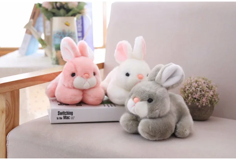 15 см/20 см Kawaii милый розовый кролик животные кролики Мягкие Плюшевые Игрушки для маленьких девочек Подарки на день рождения