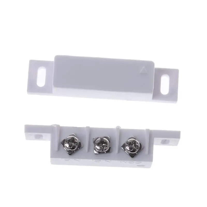 NC NO Magnetic Contact Switch Door Sensor Wired Metal Roller Shutter Door Home Alarm System R9UA wireless keypad alarm system