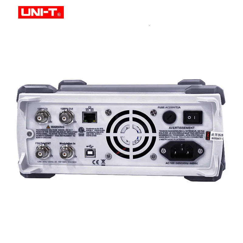 Функция/генератор сигналов произвольной формы UNI-T UTG2062B 2 канала 320 мс/с 16 бит вертикальное разрешение полупроводниковый компонент тест