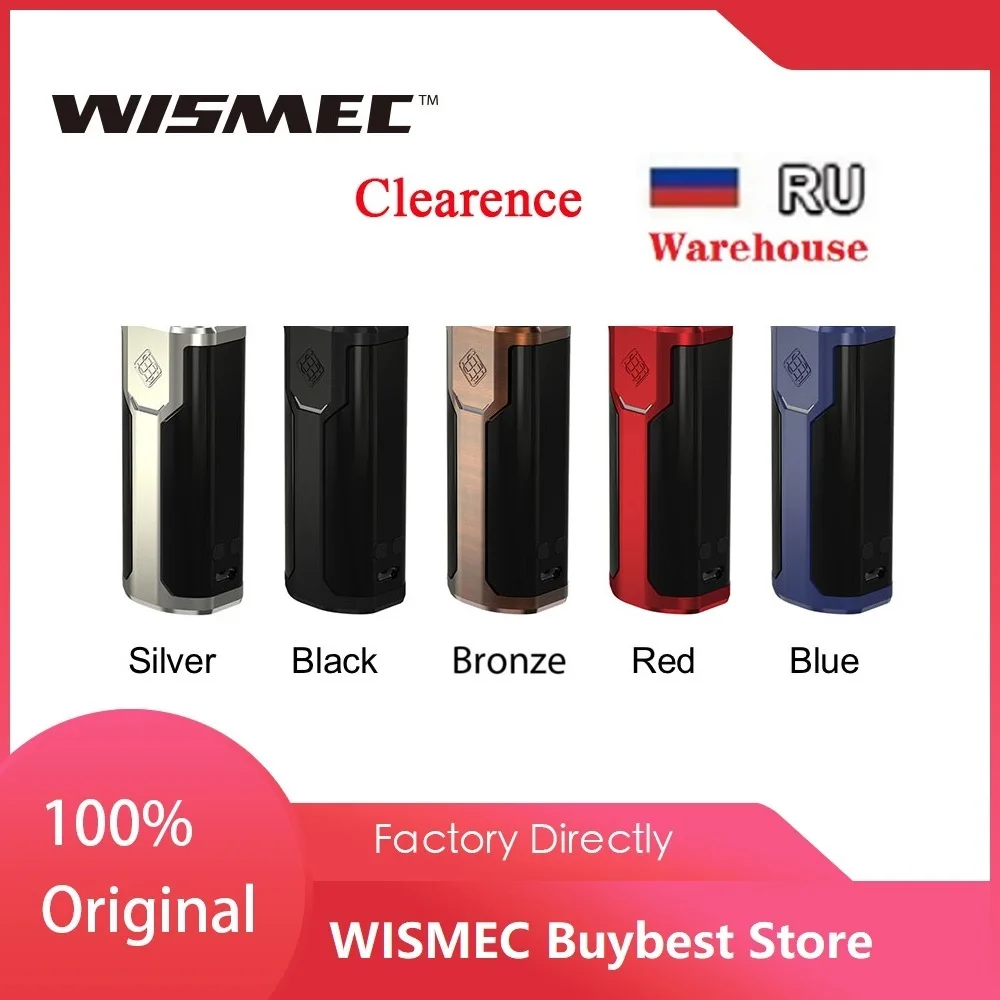 

Original 80W WISMEC SINUOUS P80 TC MOD w/ 50A Mod & Elabo Mini Tank Atomizer & 510 Thread &E-cig Mod Powered NO 18650 Battery
