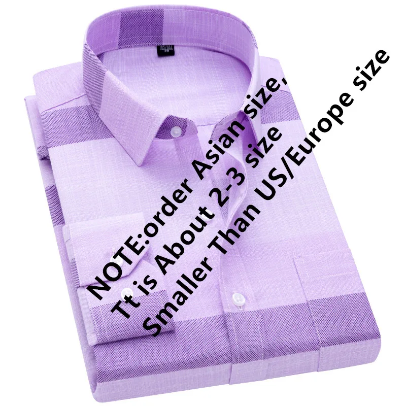 New Brand Shirts Men Long Sleeve Formal Classic Plaid Casual Soft Comfortable Single Pocket Button Down Youthful Camisa Social dress shirts men casual shirts