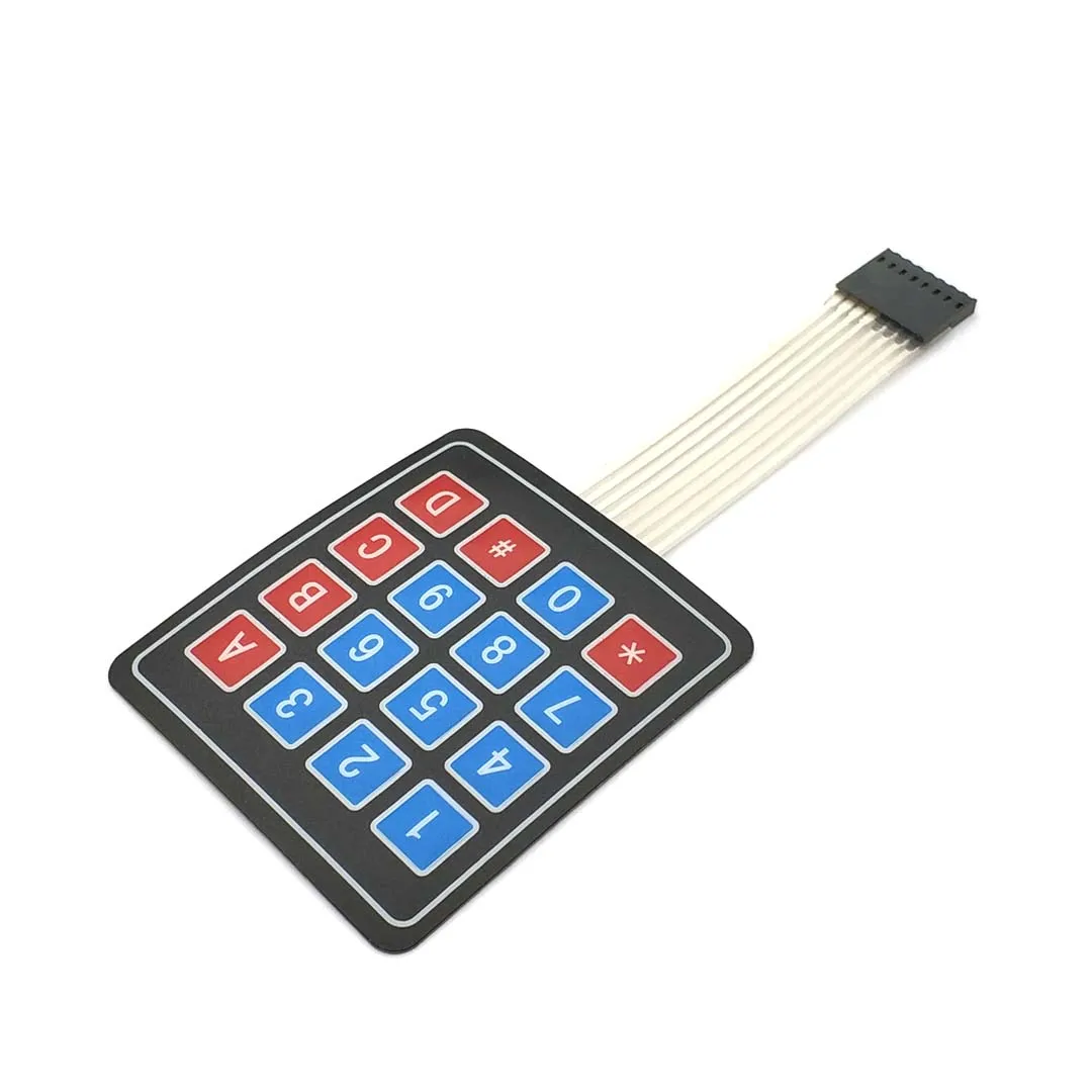 New 4 12 16 Key 4*4 Membrane Switch Keypad 1x4 3x4 4x4 Matrix Array Matrix Keyboard for Arduino Smart Car