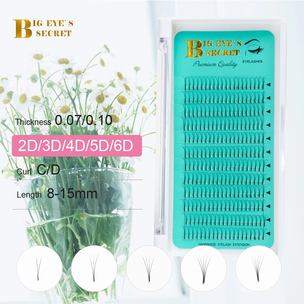 

Big eye's secret Eyelash Extension maquillaje Premade Volume Fans false eyelash Russian-Volume-Lashes Lash Extension Supplies