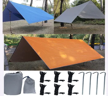 

Hammock Rain Fly Waterproof Tent Tarp Camping Backpacking Sun Shelter Shelter Shade Lightweight 3x3m Hammock