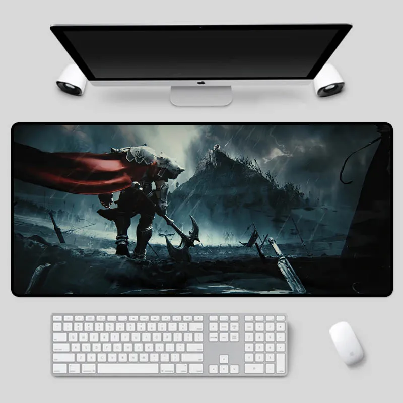 

XGZ Large-size gaming mouse pad, beautiful LOL series, cool pattern keyboard pad, high-speed non-slip durable table mat