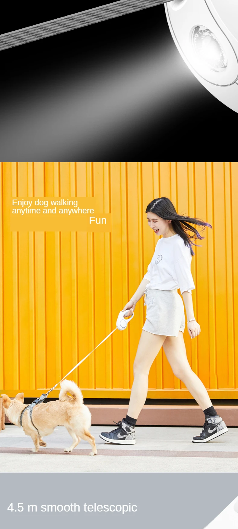 Xiaomi petkit telescópica automática cão trela cão