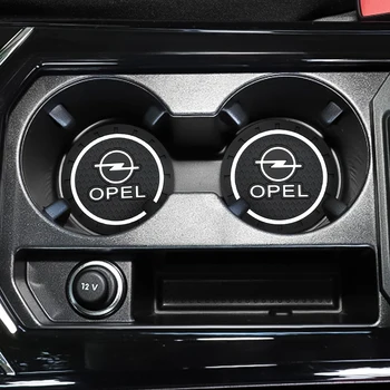 

1/2PCS Car cup anti-slip pad Cup Holder Mat Pad Bottle Built-in car styling for Opel Astra H G J Insignia Mokka Zafira Corsa