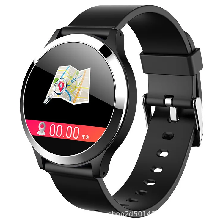 Round screen smart watch Heart rate monitoring blood pressure ECG multi-function running waterproof sports For Apple Iphone
