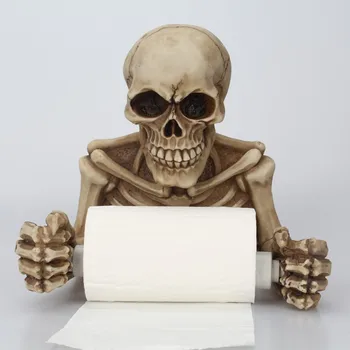 

Holder-Bone Dry Skeleton Toilet Paper Roll-Bathroom Wall Decor Bathroom Supplier HOT