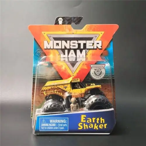 1: 64 оригинальные горячие колеса гигантские колеса Crazy Barbarism Монстр металлическая модель грузовика игрушки Hotwheels большая ножная машина детский подарок на день рождения - Цвет: Earth Shaker