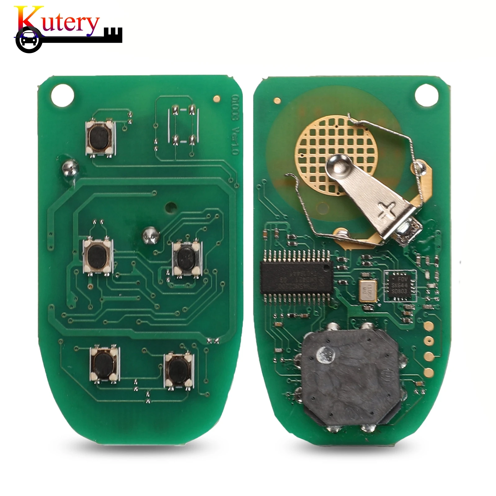 KUTERY REMOTE CAR KEY CIRCUIT BOARD FOR JEEP CHEROKEE DODGE RAM DURANGO CHRYSLER GQ4-54T 433MHZ 4A PCF7938X CHIP
