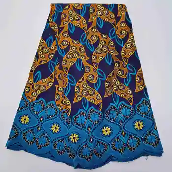 

MIQIER 2020 High Quality African Lace Fabric Embroidery Swiss French Tulle Pure Cotton 5yards Wedding Party Dress Guipure