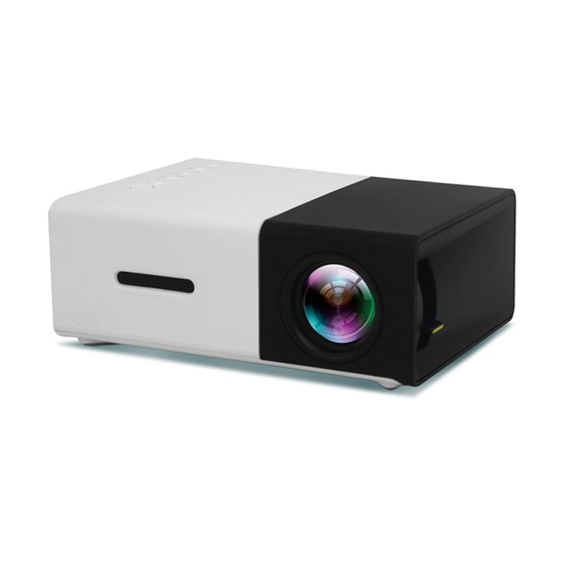 Светодиодный аудио проектор 320x240 пикселей USB мини-проектор медиаплеер для домашнего кинотеатра