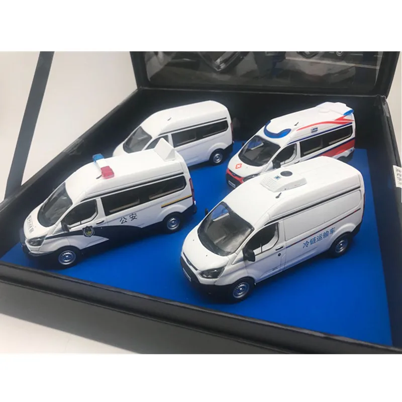 

1:43 Alloy car Model Ford New Quanshun MPV Business Vehicle Metal Toy Vehicle Model Four Suits
