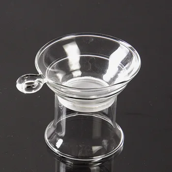 

Heat resistant and high borosilicate glass tea hourglass hand blown Hejian tea filter kungfu tea set accessories