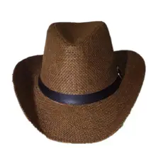 HiMISS пляжная шляпа для путешествий, рыболовная соломенная шляпа, мужская Ковбойская шляпа от солнца, летняя шляпа