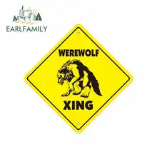 ##Special Price EARLFAMILY 13cm x 13cm for Werewolf Crossing Decal Zone Xing Car Stickers Vinyl Bumper RV VAN Car Accessories JDM Graphics ##Special Price EARLFAMILY 13cm x 13cm for Werewolf Crossing Decal Zone Xing Car Stickers Vinyl Bumper RV VAN Car Accessories JDM Graphics