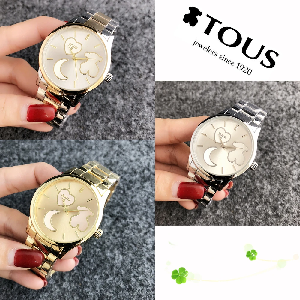 

NEW TOUSES pulsera Women Watch Women Quartz Watches Ladies reloj Crystal Luxury Female Wrist Watch Girl TOUSES mujer TOUSES