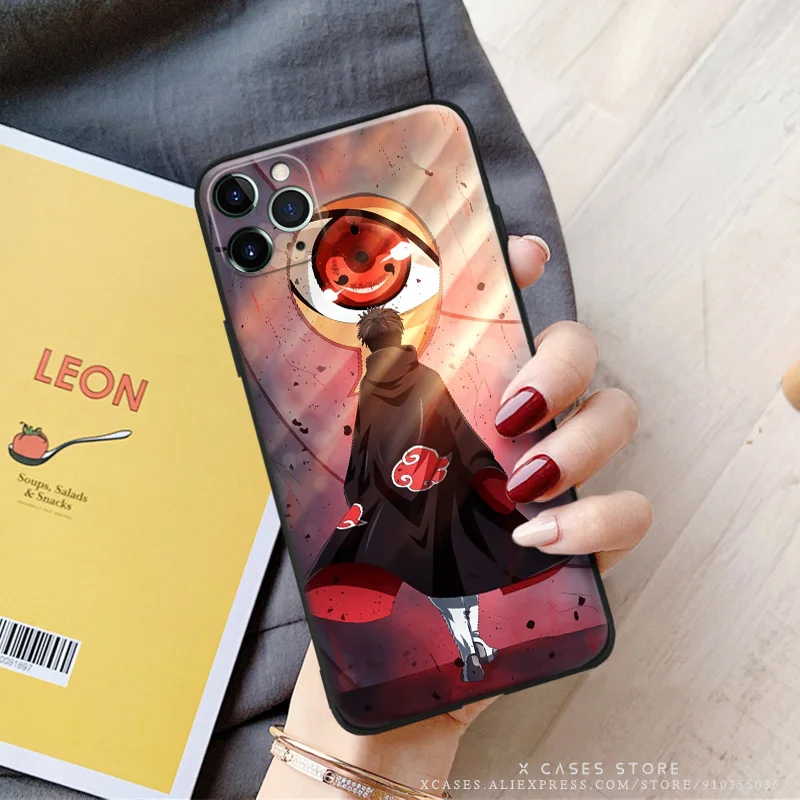 Силиконовый чехол Obito Uchiha Sharingan для iPhone Se 6 6s 7 8 Plus X Xr Xs 11 12 Mini Pro Max мягкий из ТПУ