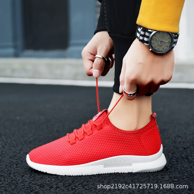 

2019 New Style MEN'S SHOES Spring Summer Students Versatile Running Korean-style Trendy Shoes Men Casual Breathable Athletic Sho